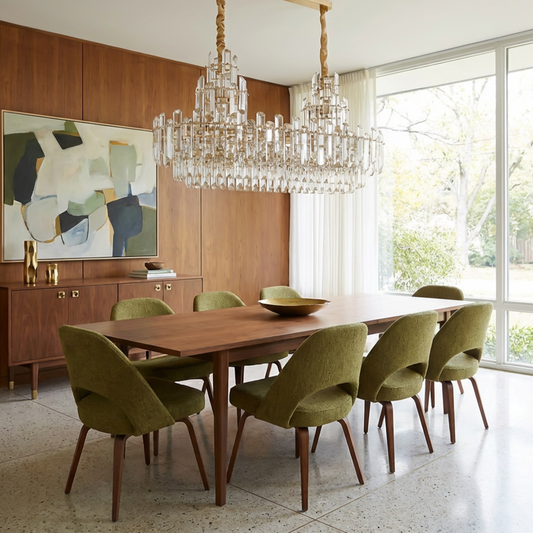 Modern Crystal Chandelier for Duplex – Estellione