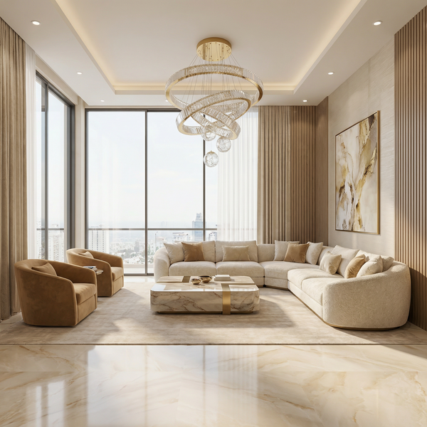 Lustre Cristarion vue ambiance | Luxarmonie