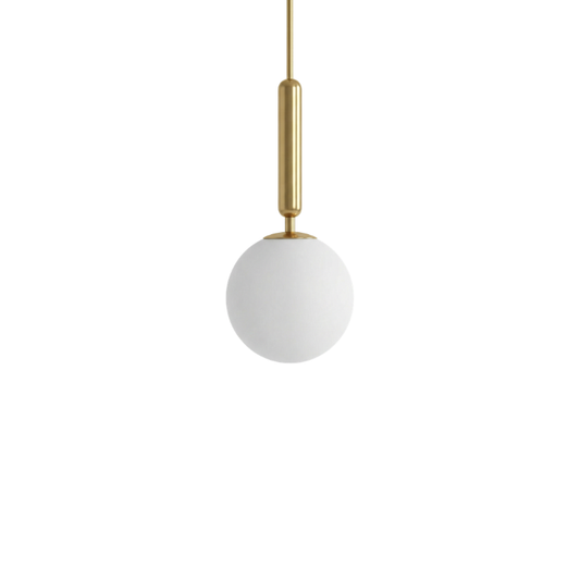 Hanglamp Modern Metaal en Opaal Glas – Zéphyria
