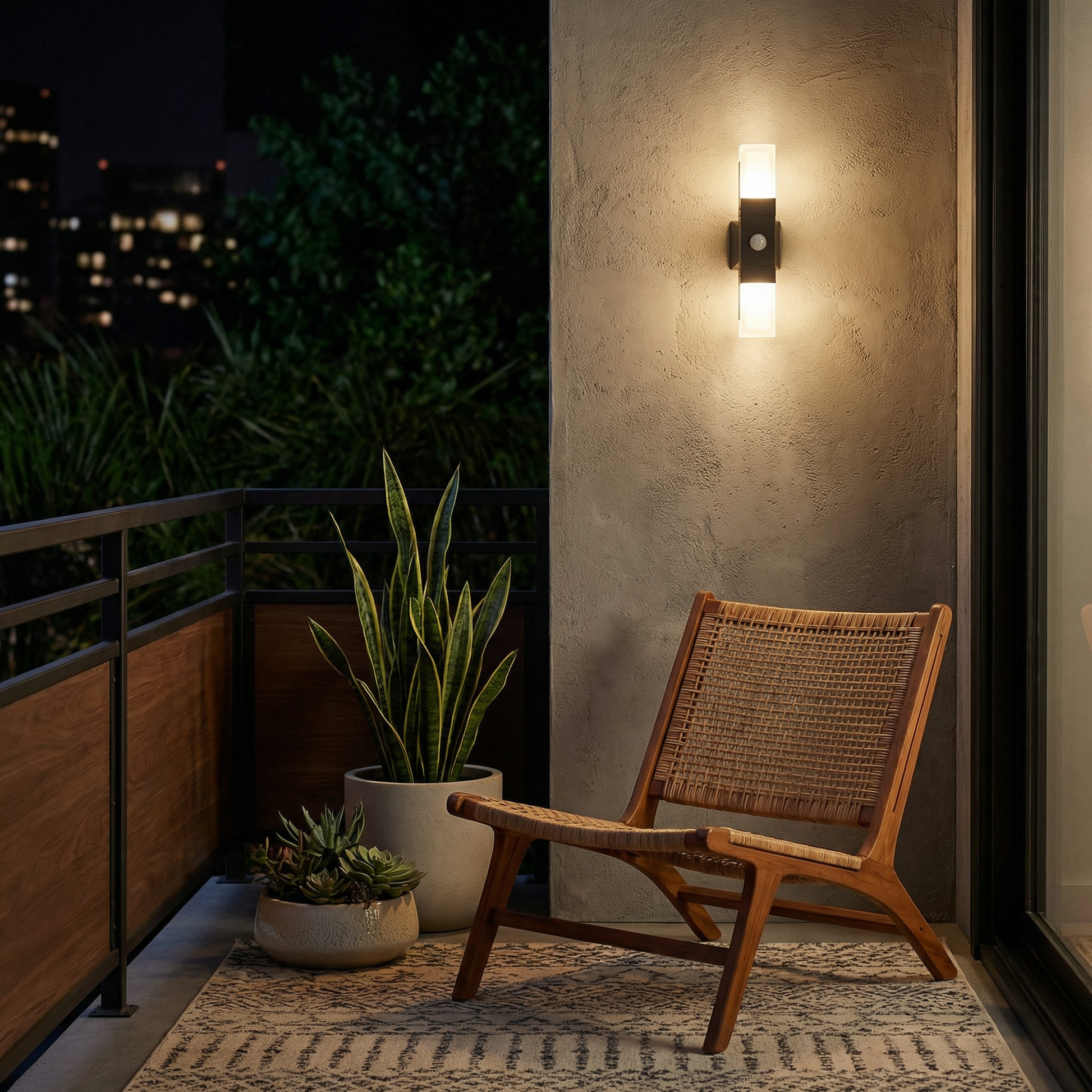 LED-buitenwandlamp met sensor – Bullema