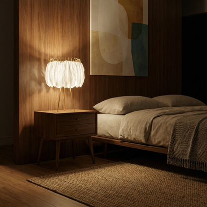 Lampe à poser Plumea vue détail | Luxarmonie