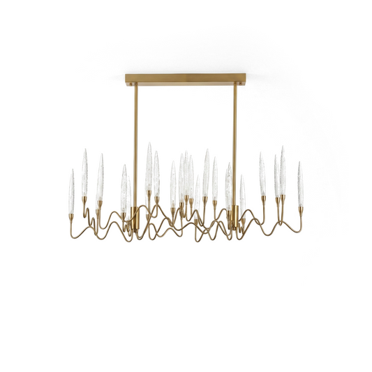 Lustre Sculptural Inspiration Chandelier  Éclat Délicat – Plume