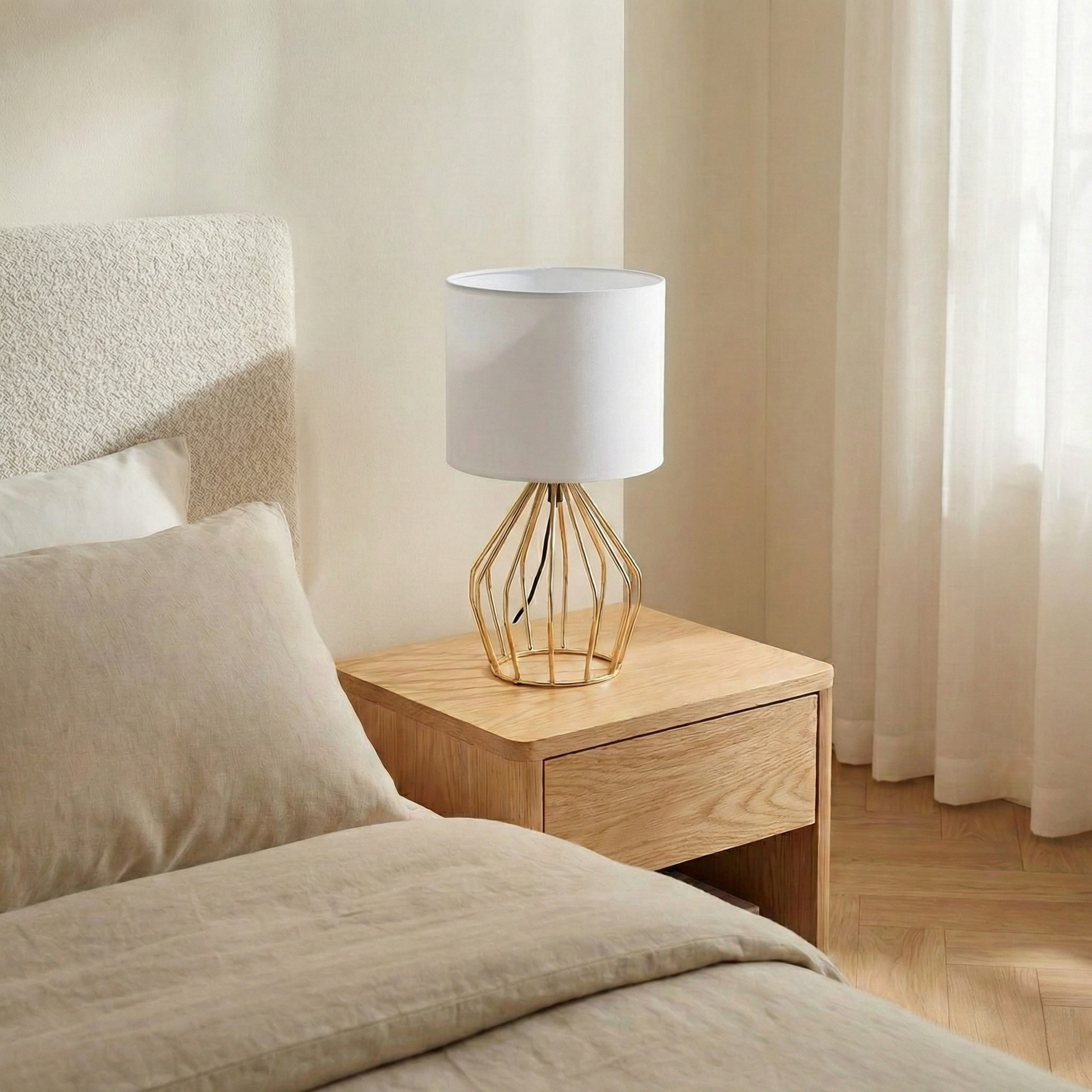 Veelzijdige nachtkastlamp zachte en moderne sfeer – Auréa
