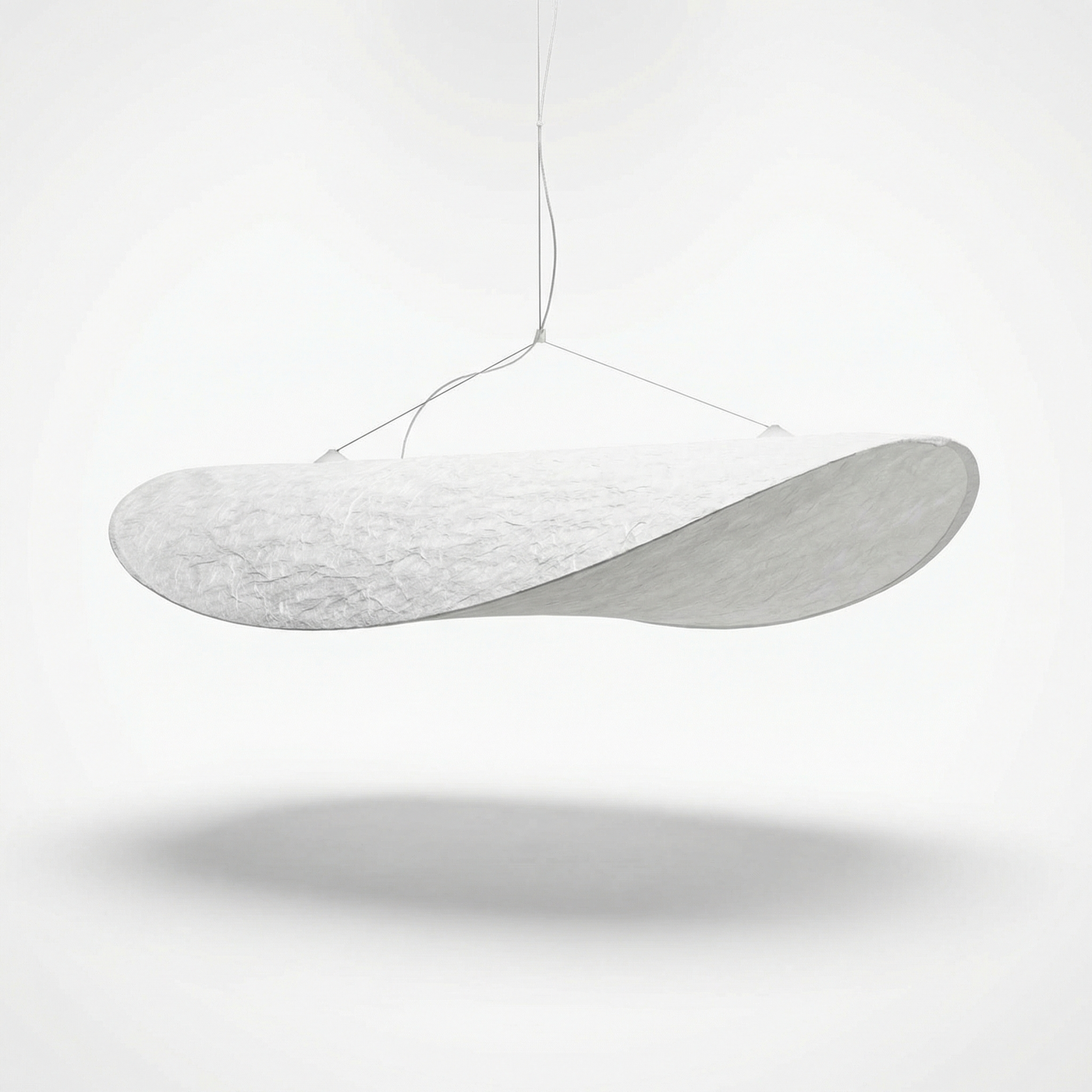 Suspension Texturé en Tyvek Ambiance Apaisante – Arc Lunaire