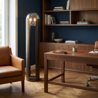 Lampadaire Postmoderne Métal Verre LED – Elara