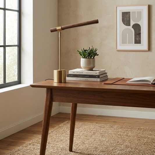 Nachtlamp Bamboe Ijzer LED Minimalistisch – Helios