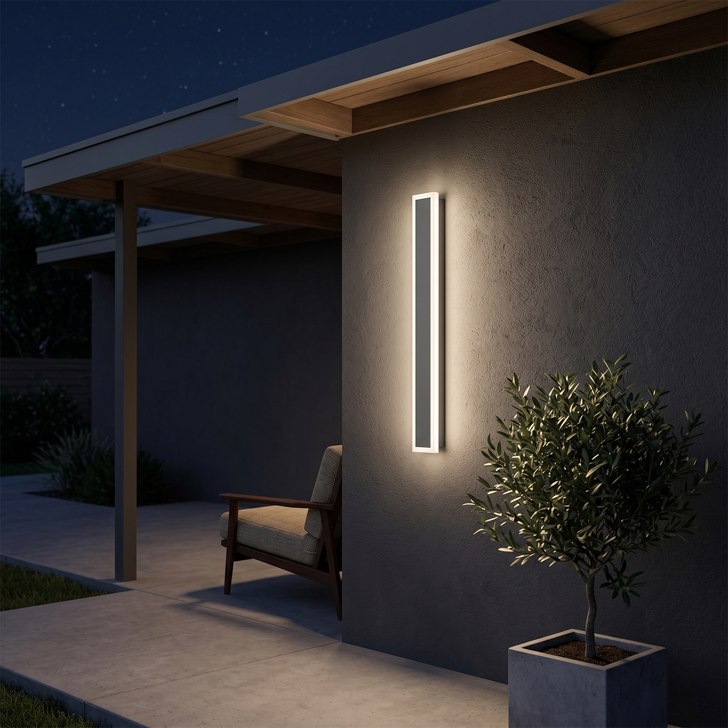 Applique LED Extérieure Élégante Intensité Réglable – Luménia