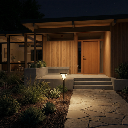 Buitenlamp LED in zwart metaal modern design – Oranys