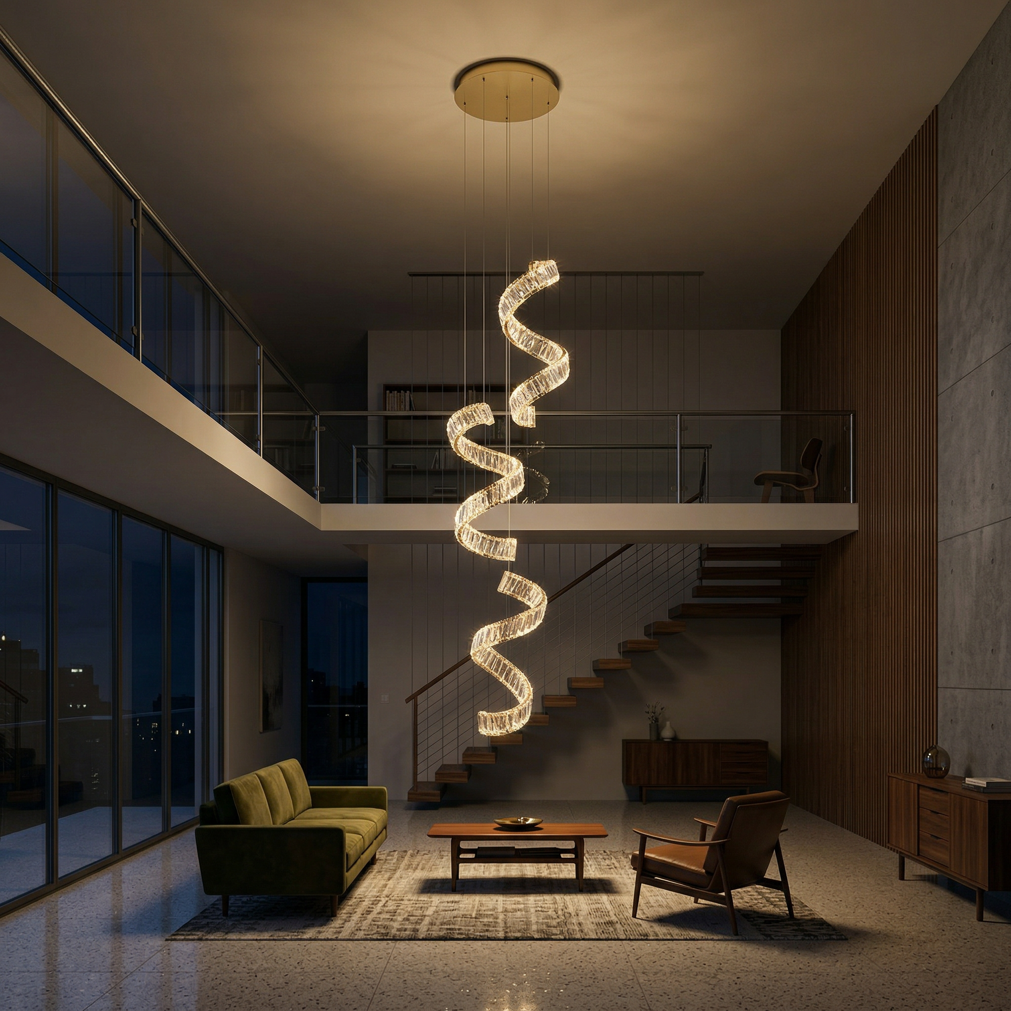 Gouden Kristallen Kroonluchter voor Luxe Ruimten – Auréosial