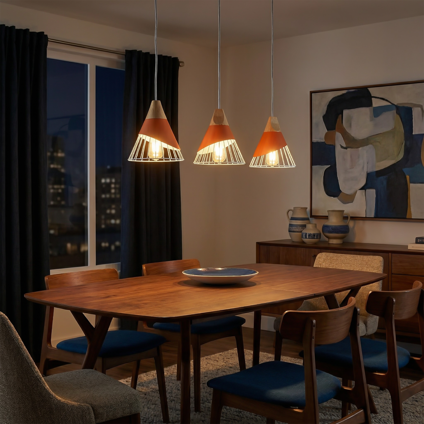 Hanglamp Natuurlijk Hout Kooi Design – Rylia