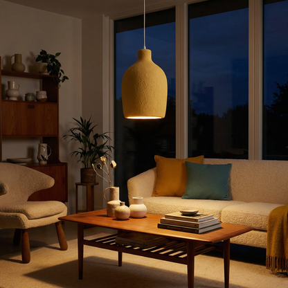 Kalmerende LED hanglamp geïnspireerd op Wabi Sabi – TerreVase