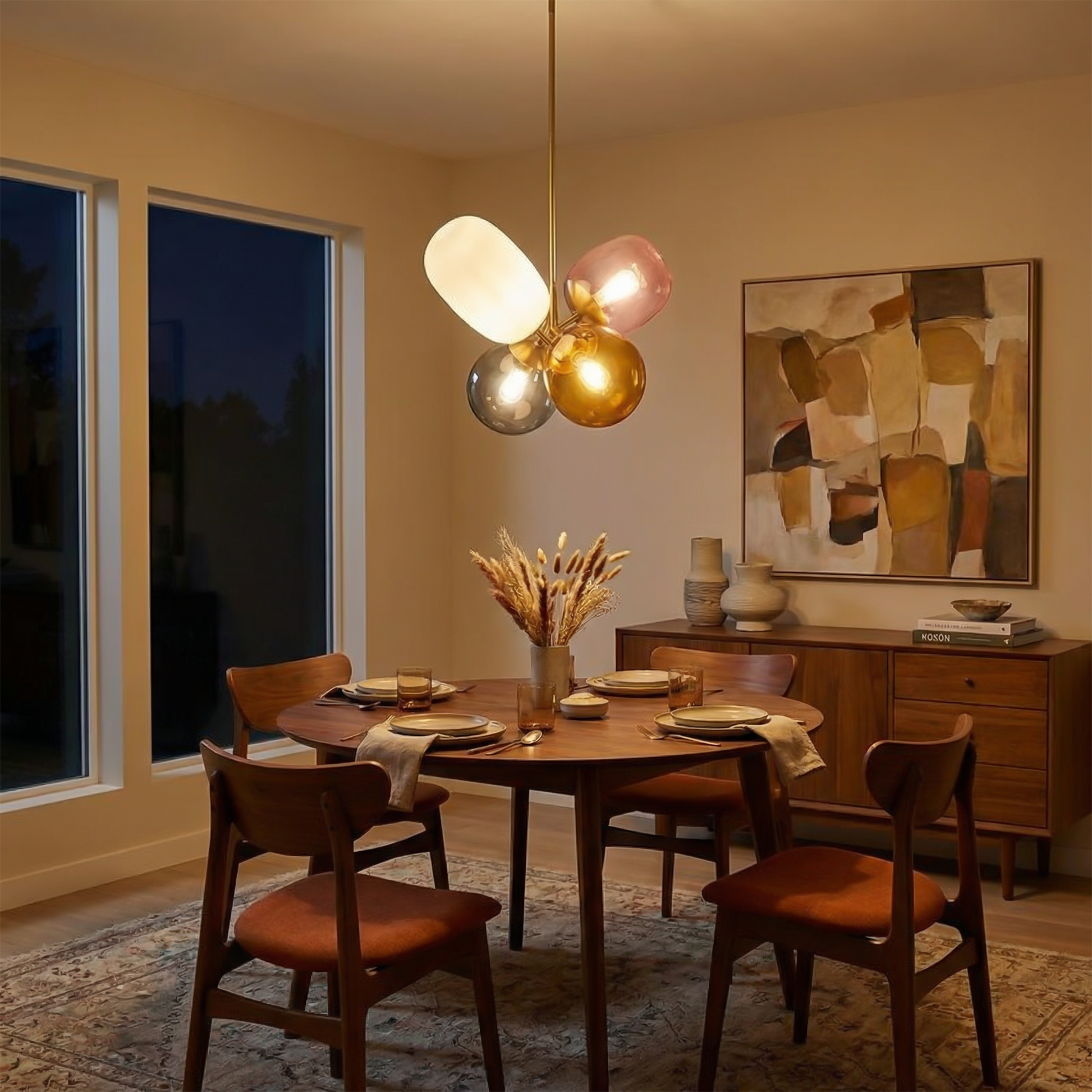 Hanglamp Design Luchtig Meerkleuring Eigentijdse Stijl – Nimbus