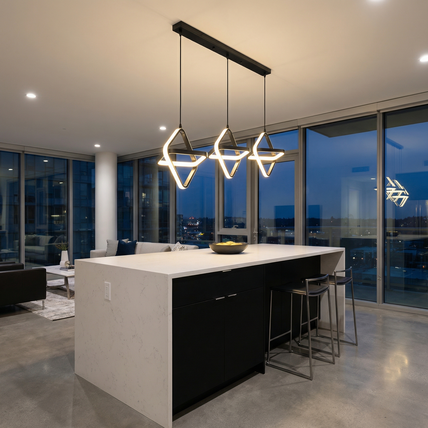 Modern Geborsteld Stalen Afwerking Warme Sfeer – Astro