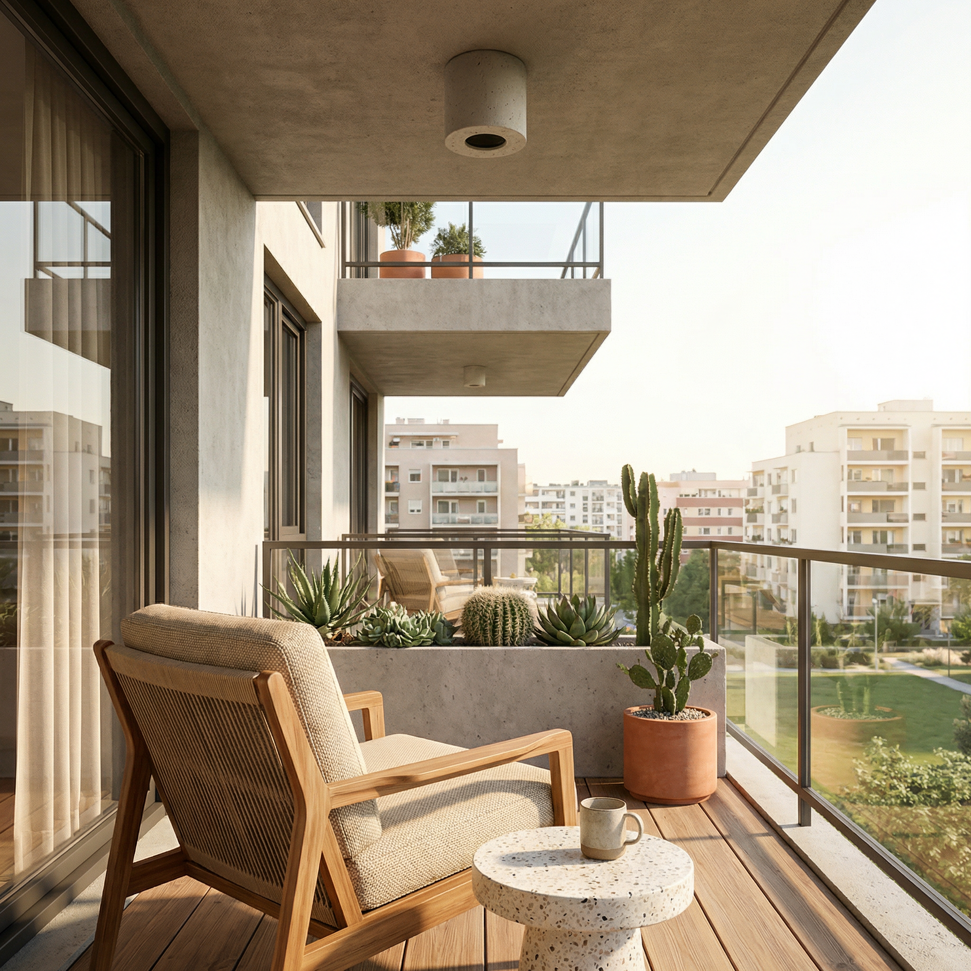 Industriële Grijze Betonnen Plafondlamp Woonkamer – Model Orphéos