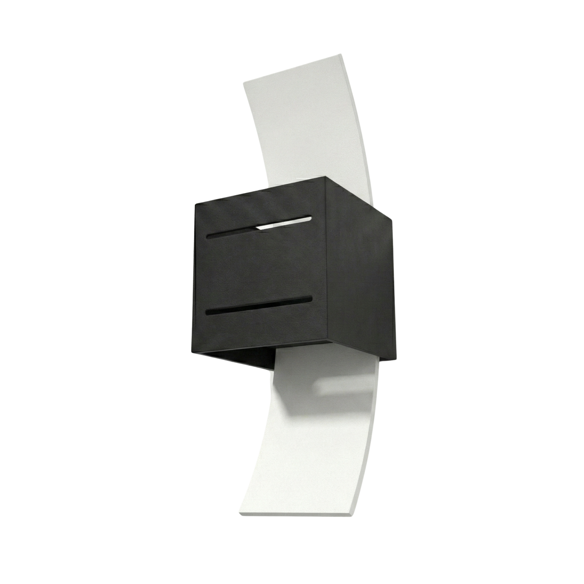 Moderne zwarte wandlamp woonkamer – model Orphéon