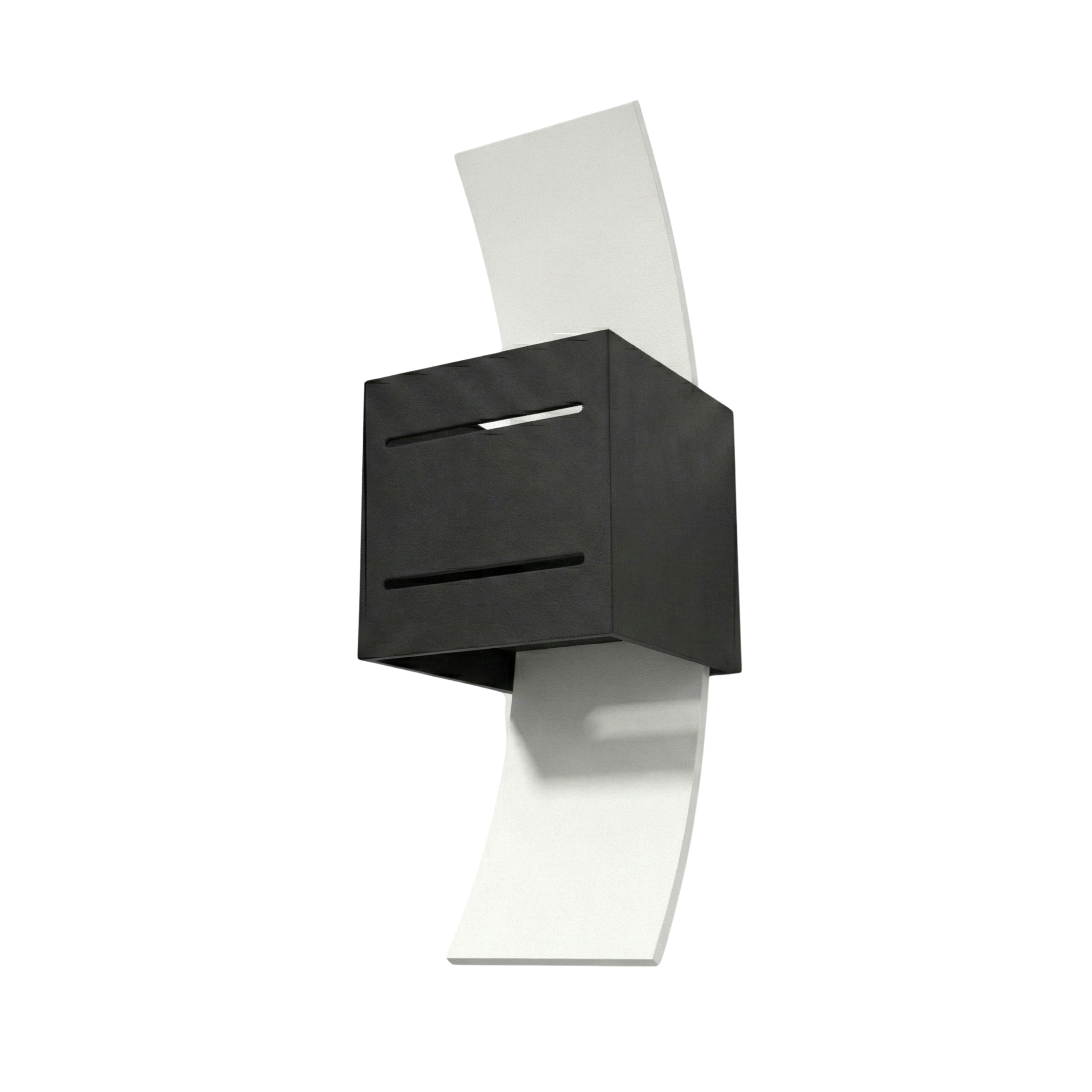 Moderne zwarte wandlamp woonkamer – model Orphéon