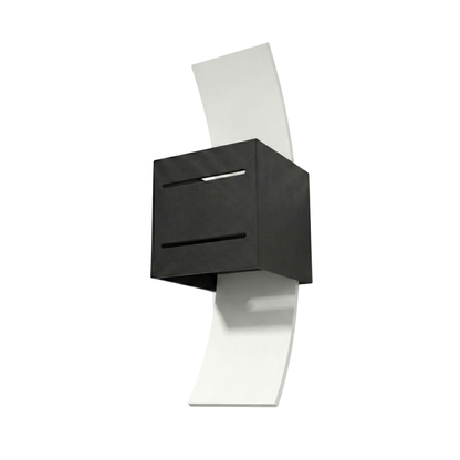 Moderne zwarte wandlamp woonkamer – model Orphéon