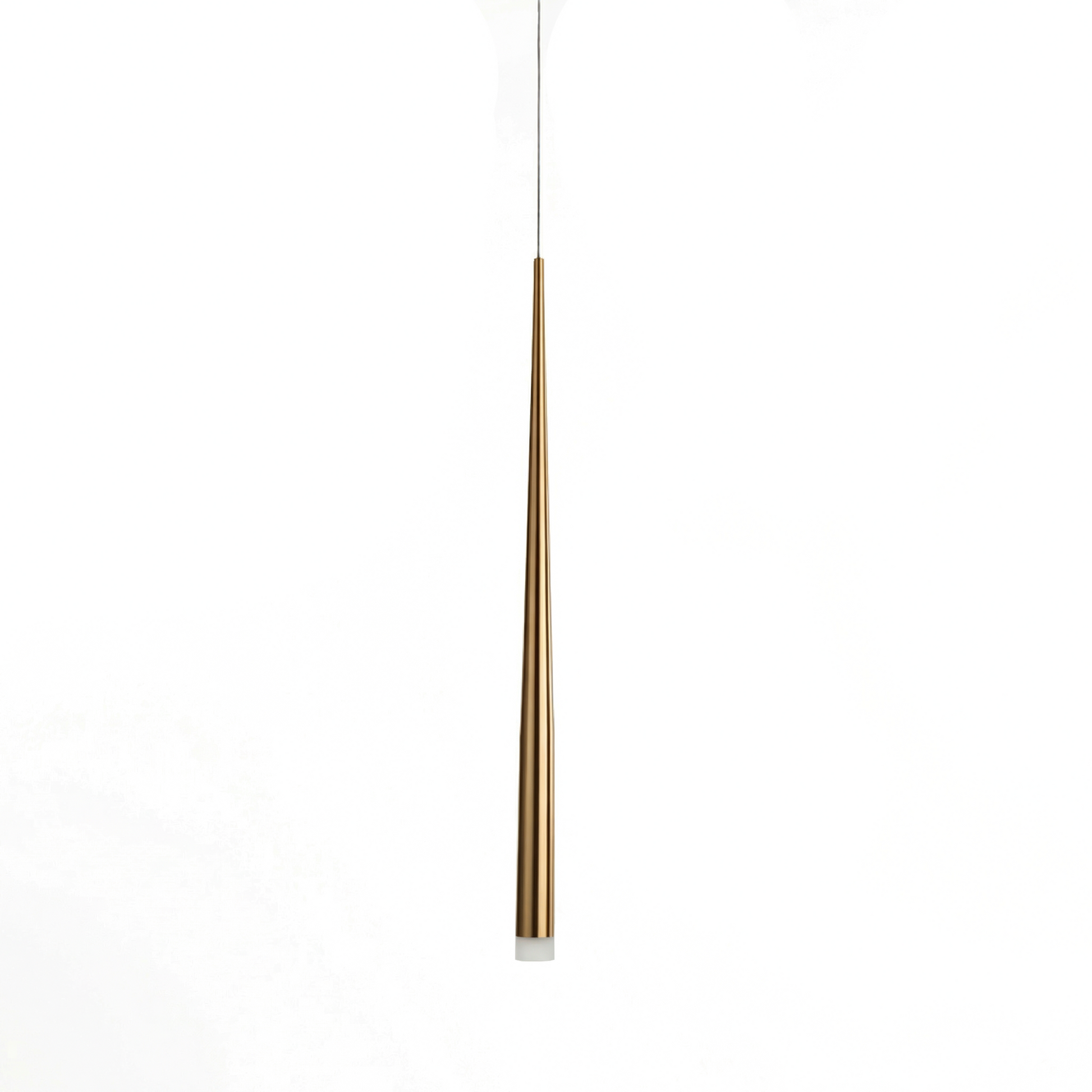 Compacte LED-hanglamp in geborsteld nikkel voor binnenruimtes – Flèche Dorée