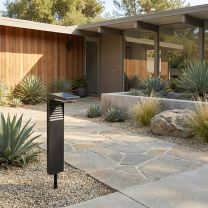 Luminaire d'extérieur NeoPost vue ambiance | Luxarmonie
