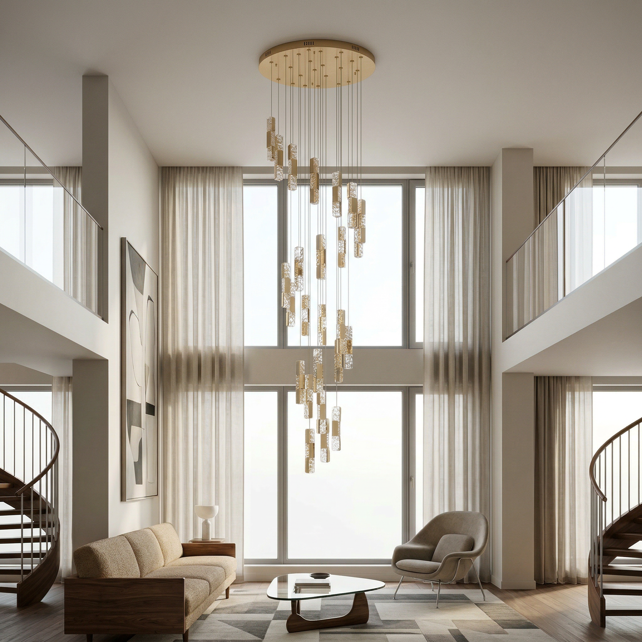 Chandelier Cristaria ambient view | Luxarmonie