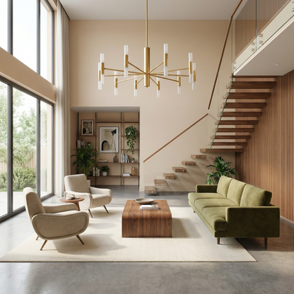 Modern Plafondlicht Gedimde Sfeer Chique Vergulding – Handelor