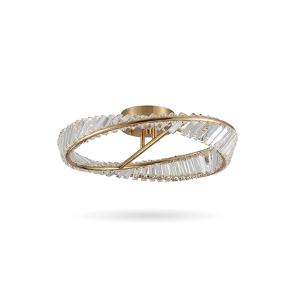 Plafonnier design avec cristaux et finition élégante – Lussuoso