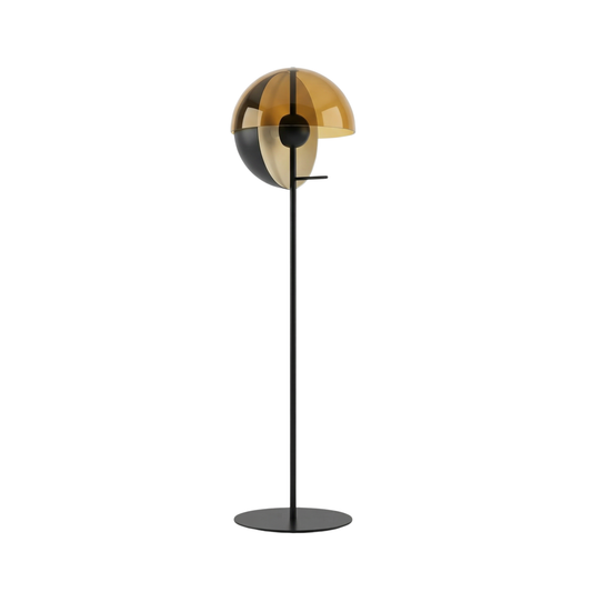 Glas-in-Lood Staande Lamp Metaal Post-Moderne Design – Lutopis