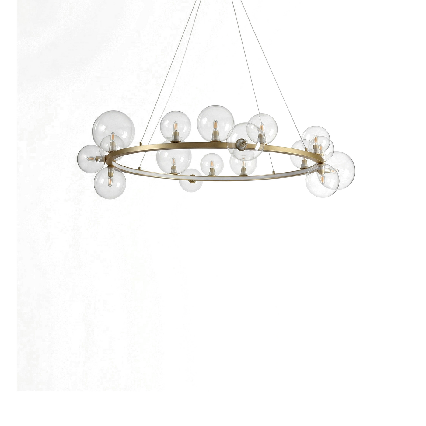 Suspension Argentée Verre Soufflé Ambiance Lunaire – Velao