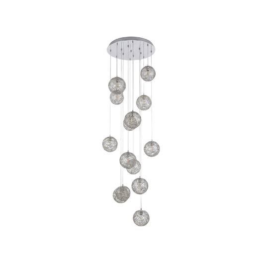 Hanglamp Chic Goudafwerking & Glasversprieider – Veloria
