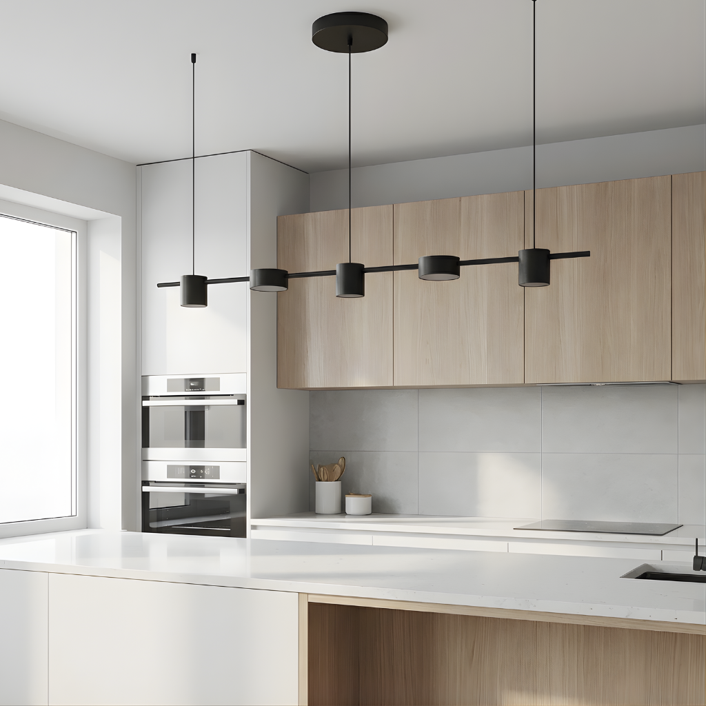 Metaal goud zwart lichtsfeer hanglamp – Moderato