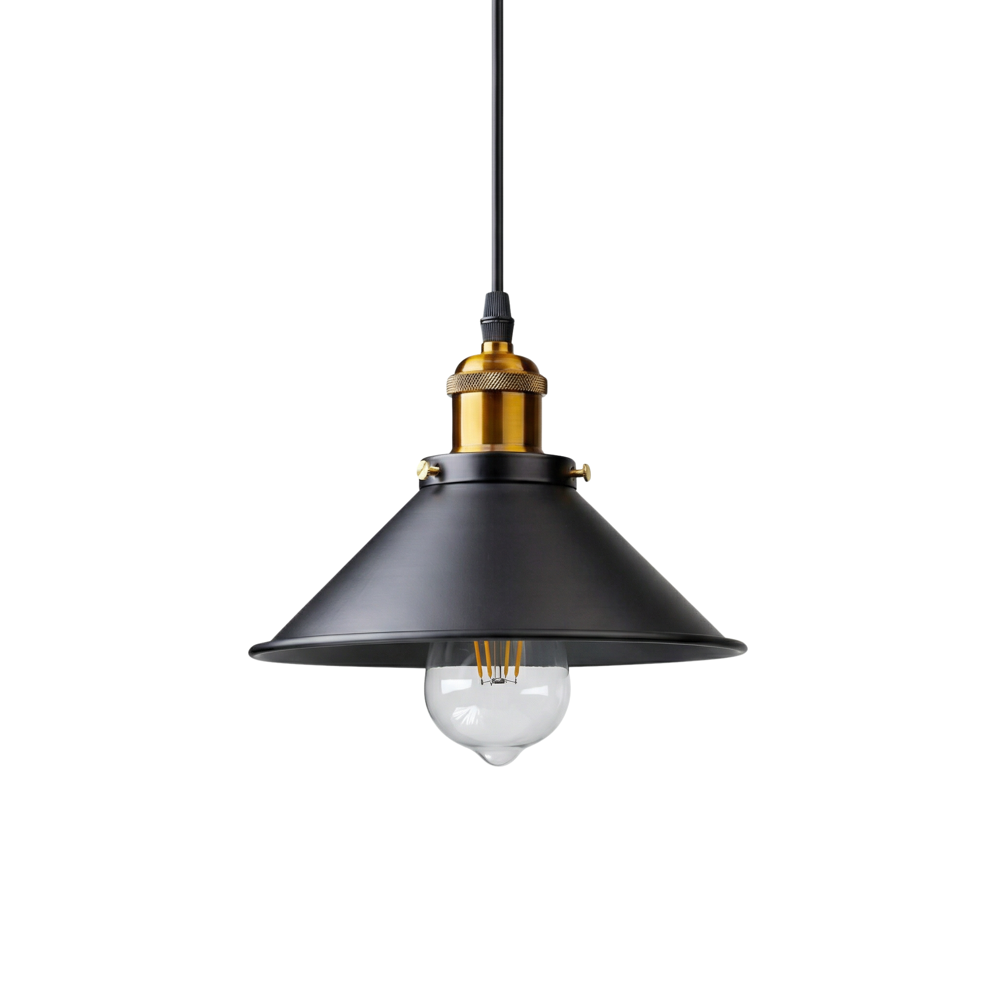 Vintage Hanglamp Verstelbare Koorden Elegante Sfeer – Éclats Rétro