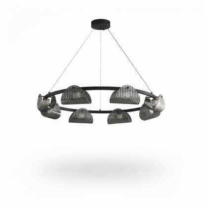 Grijze Rookglas Hanglamp voor Eetkamer – Orvelia