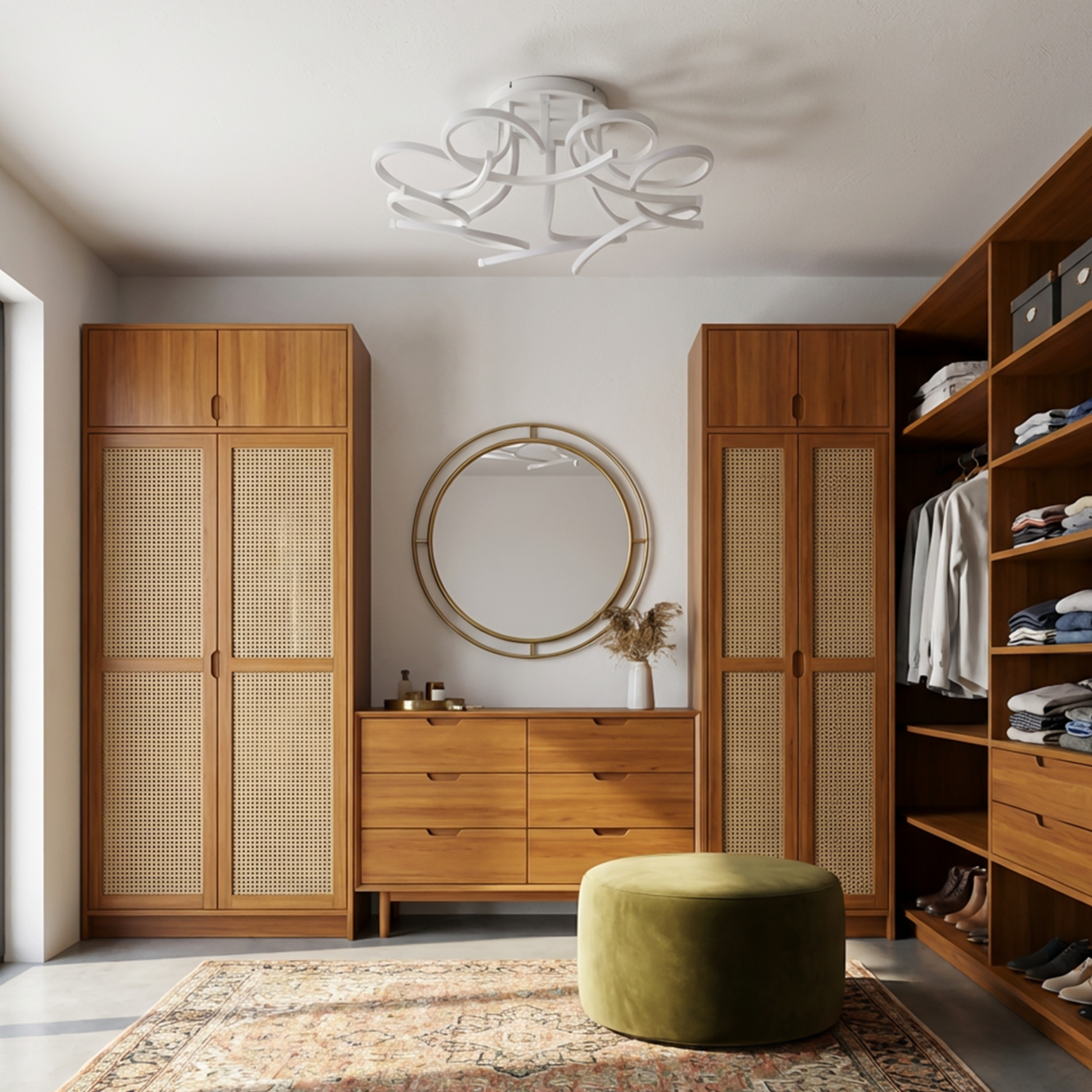 Contemporary Airy Floral Style Ceiling Light – Subtilo