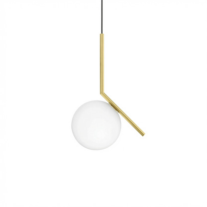 Art Déco Hanglamp in Gepolijst Metaal – Serenysium