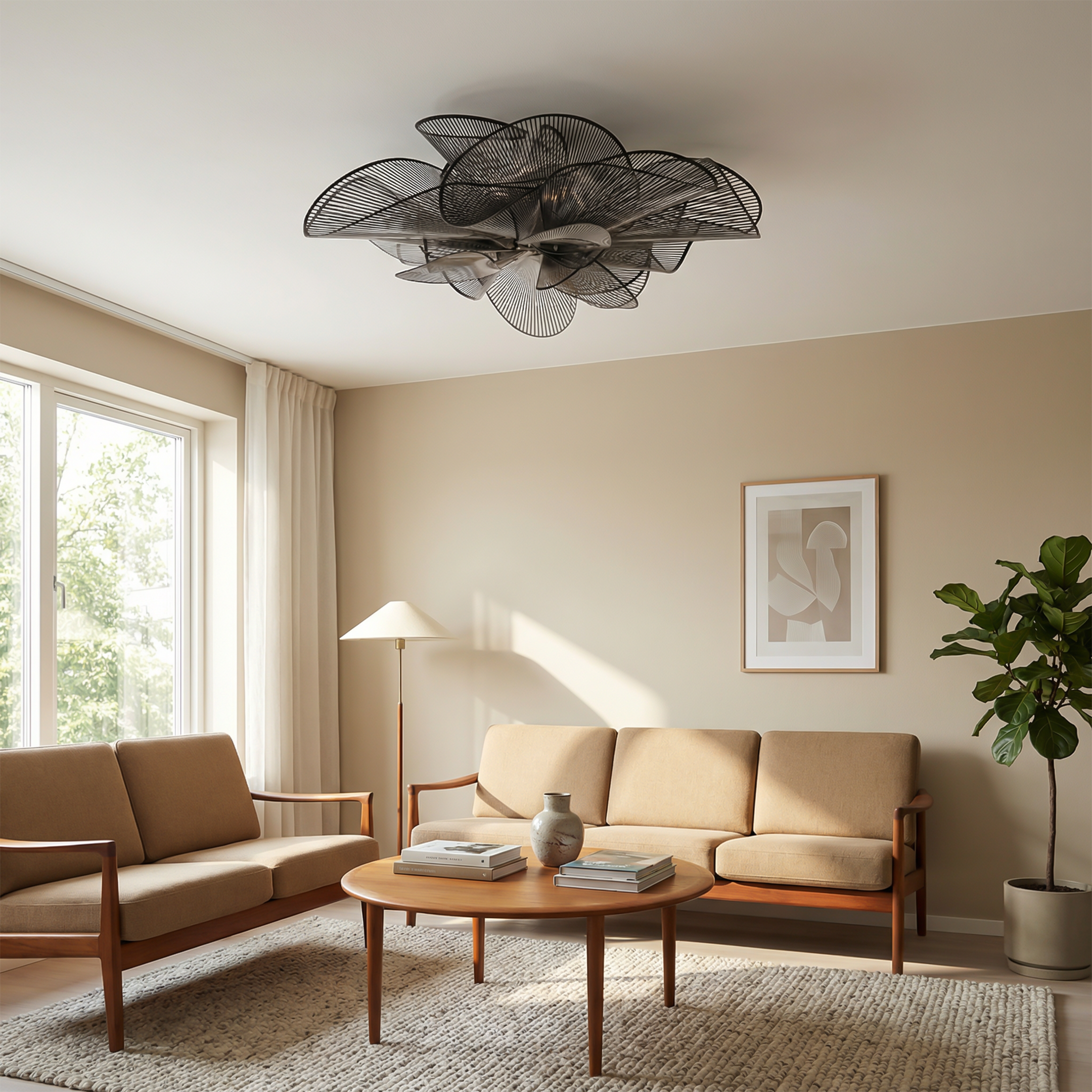 Flush Mount Noctura Ambiance View | Luxarmonie