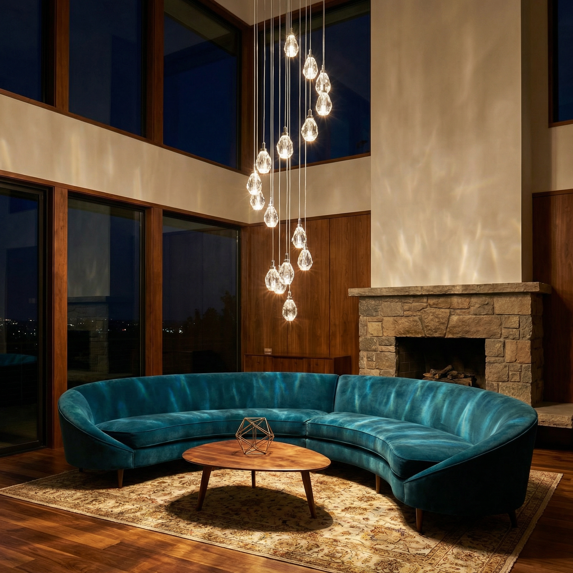 Premium LED hanglamp met adaptieve esthetiek en snelle installatie – Aurela