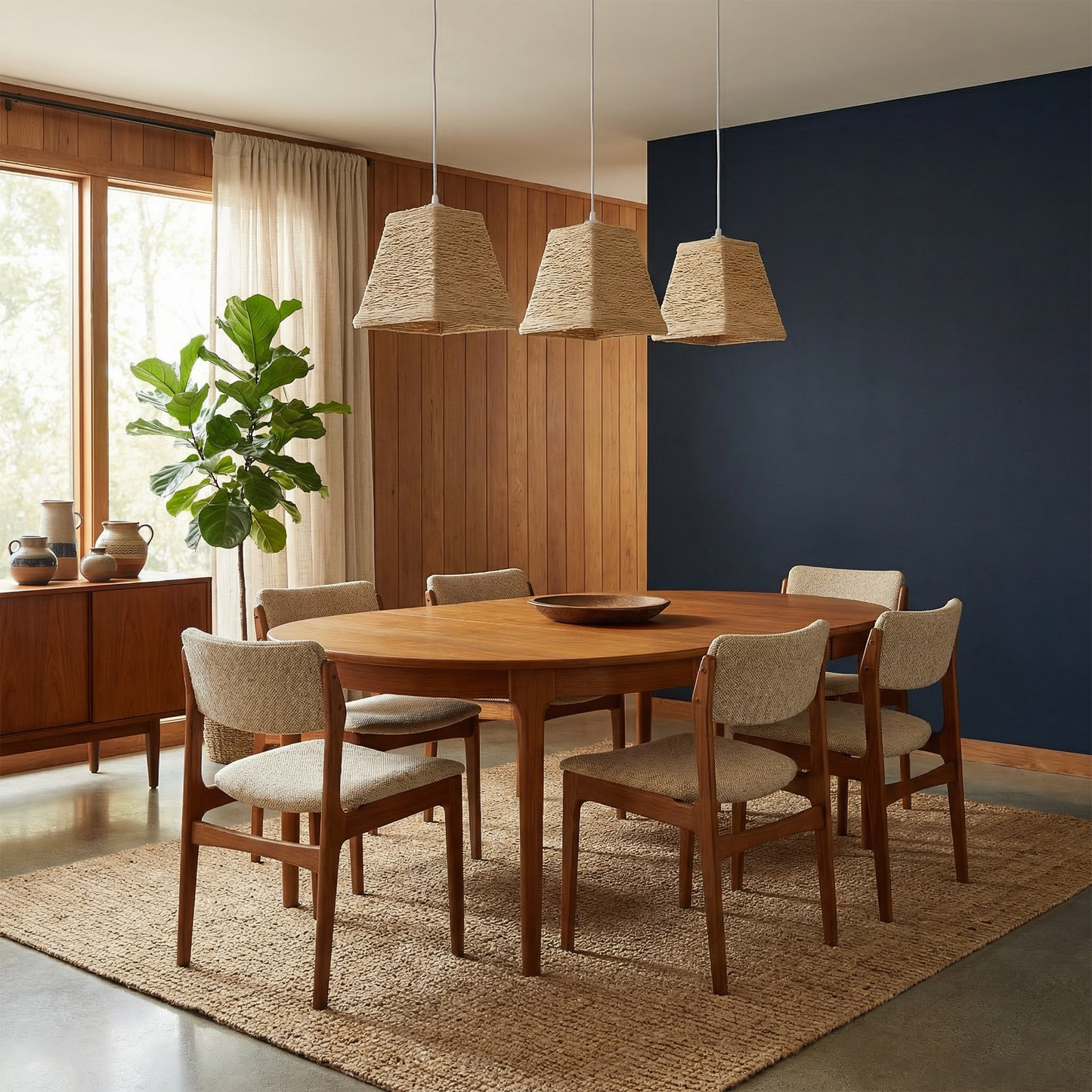 Noordische Kunsthanglamp in Rotan voor Kinderkamer – Serenova