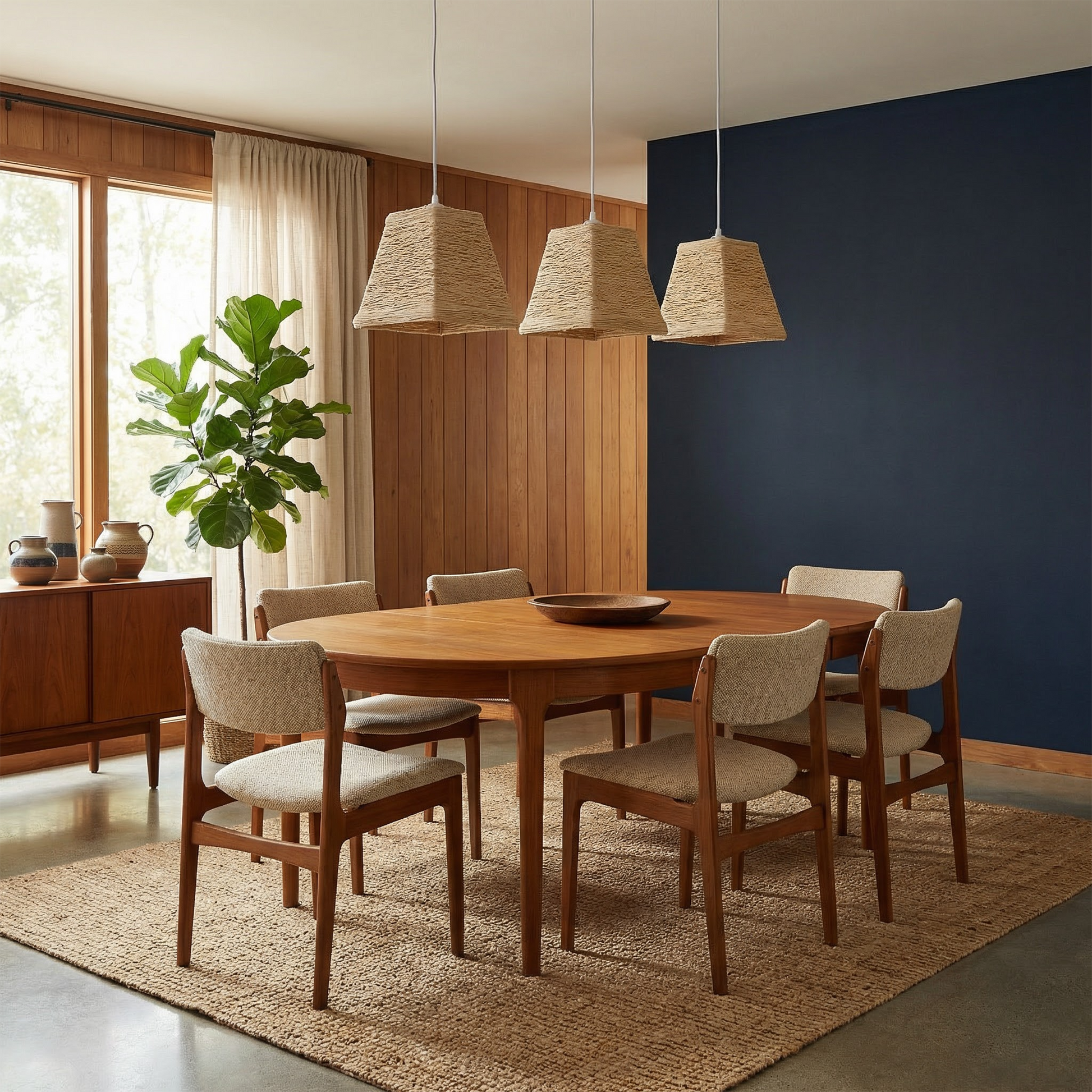 Noordische Kunsthanglamp in Rotan voor Kinderkamer – Serenova