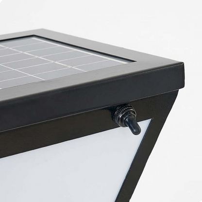 LED buitenlamp in zwart metaal met eigentijds design – Oranys