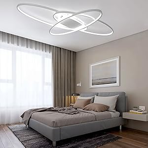 Modern plafondlamp in aluminium voor woonkamer – Alumode