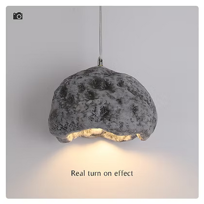 Minimalistische Hängelampe aus Harz für Wohnzimmer – Resiluxia