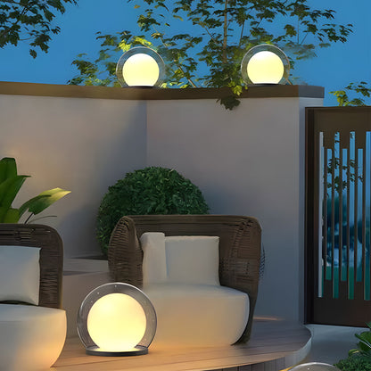Designbuitenlamp in zwart roestvrijstaal – Novalume