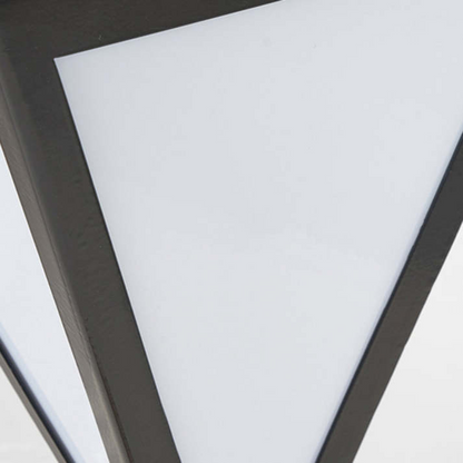 LED buitenlamp in zwart metaal met eigentijds design – Oranys