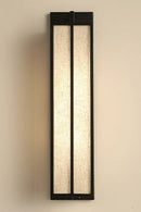 Chinese style iron and linen wall light for bedroom – Lumisan