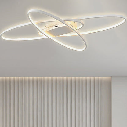Modern plafondlamp in aluminium voor woonkamer – Alumode