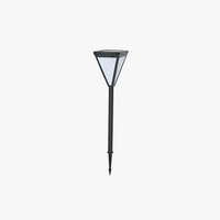 Lampe d'extérieur LED en métal noir design contemporain – Oranys