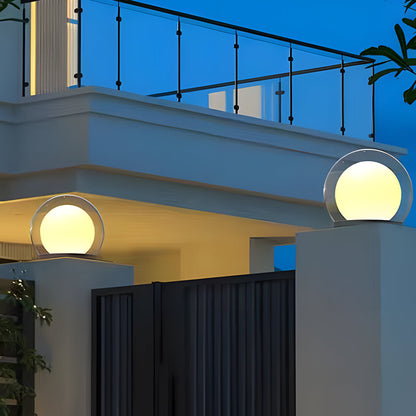 Designbuitenlamp in zwart roestvrijstaal – Novalume