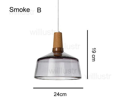 Suspension en verre fumé pour éclairage raffiné – Armonique