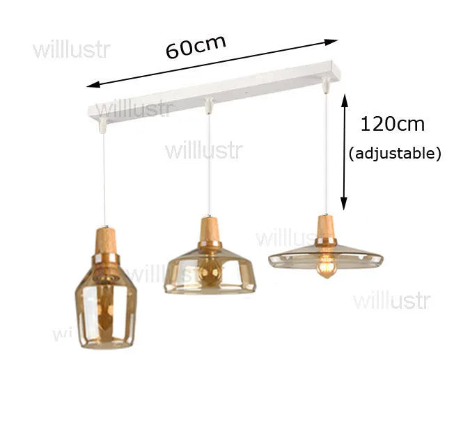 Suspension en verre fumé pour éclairage raffiné – Armonique