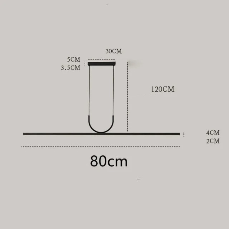 Contemporary design suspension Nera black finish - view 10